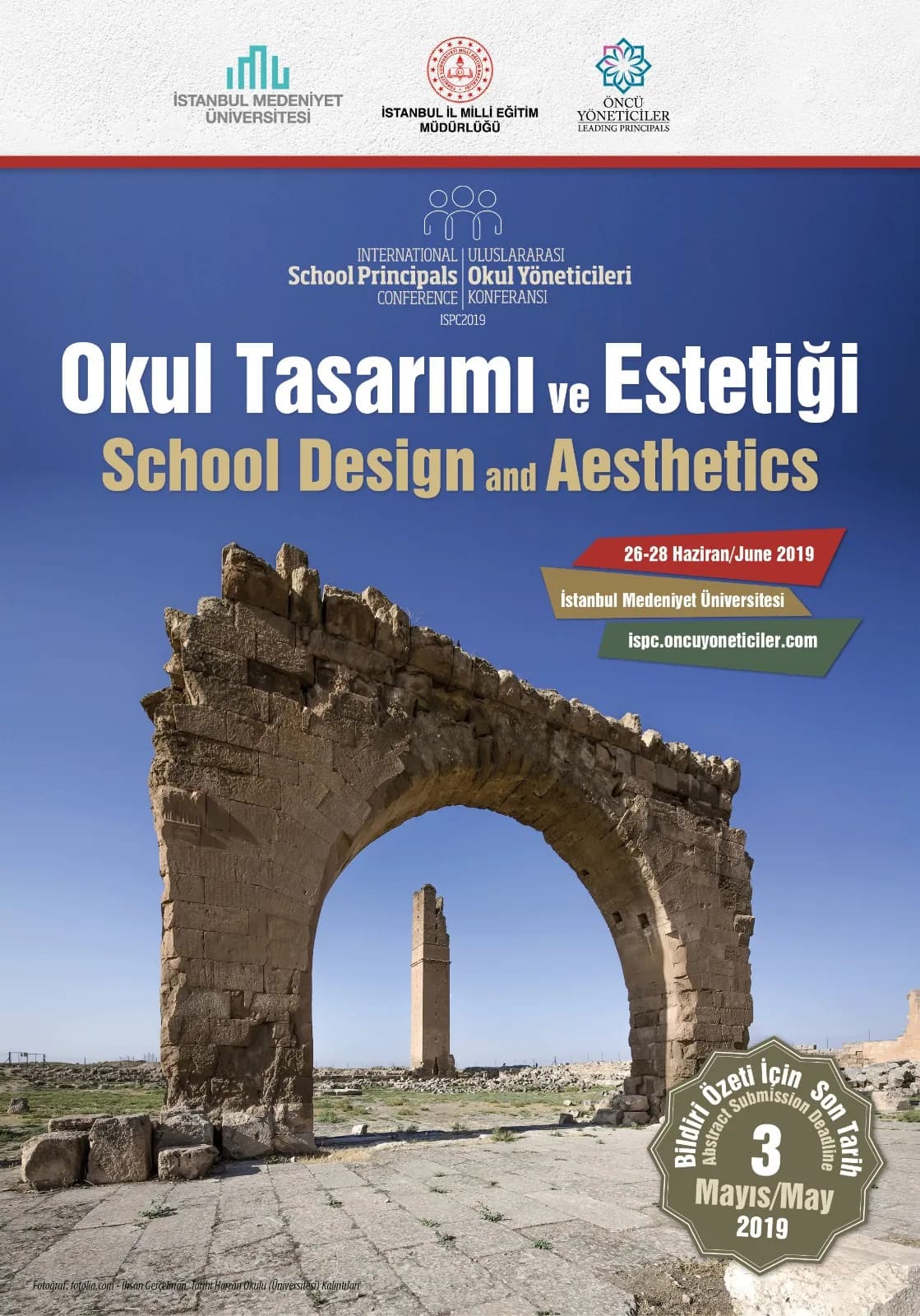 2019 Okul Tasarımı ve Estetiği konferans afişi